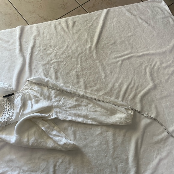 GRACE ELEMENTS LINEN TOP - Picture 6 of 7